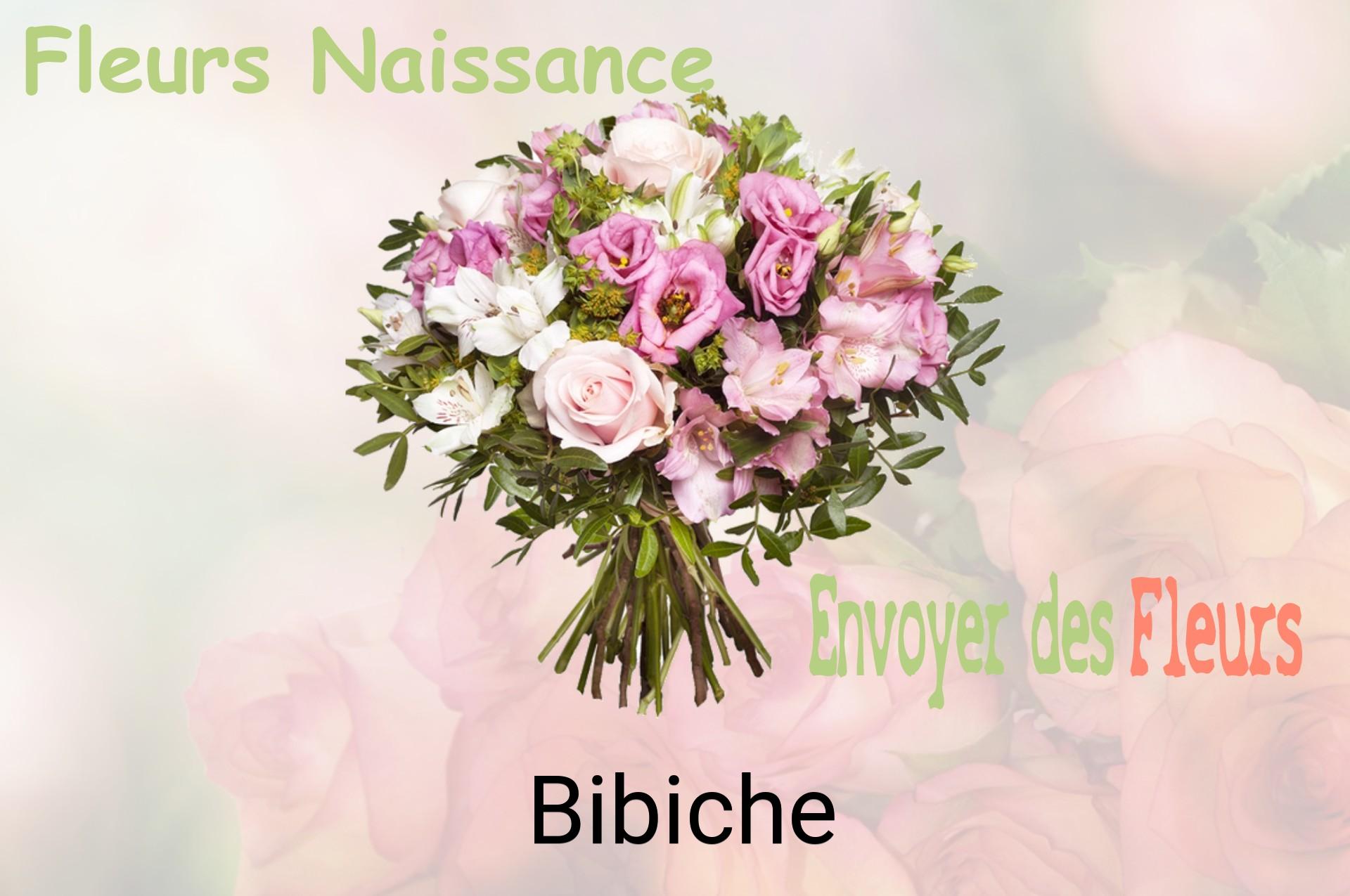 Bouquet de fleurs de naissance livré à Bibiche